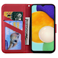 Miniatyrbillede 3 af 5: Etui til Xiaomi Mi 10 Lite 5g Sød Tegneserie Dyr Læder Pung Flip Kreativ Magnetisk Beskyttende Cover - Rød Kat