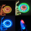 Miniatyrbilde 3 av 5: Lett Fidget Spinner, Lys Fidget Finger Toy Håndspinner - Stressreduksjon og Angstlindring Håndspinner for Barnkrystall-grønn