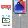 Miniatyrbild 4 av 5: 2-pack kompatibel med Apple iPhone laddningskabel 1m, Apple Lightning till USB-kabel 1 meter Snabbladdning Apple Telefon långa kablar