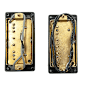 Miniatyrbillede 3 af 5: SET Elektrisk Guitar Humbucker Pickups 50+52mm Dobbelt Spole Pickup Guld til LP