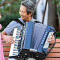 Miniatyrbild 3 av 3: Dragspelsrem Läder Dragspelsbälte Dragspelsaxelbälte Musikinstrumenttillbehör