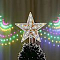 Miniatyrbilde 4 av 4: Juletrtopp med 10 LED-lys og støpsel - Opplyst Juletrtopp i varm hvit - Juletrstjernetopp Trtopp
