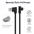 Miniatyrbillede 2 af 5: Iphone opladningskabel transmissionsledning 90 grader hurtig opladning