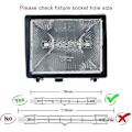 Miniatyrbilde 4 av 5: Sett med 5 R7s halogenlamper 78mm 80w 230v, R7s halogenstav 78mm, R7s halogenlampe Dimbar halogenlampe