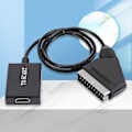 Miniatyrbild 4 av 5: Videoadapter Plug and Play Hög Klarhet Plast 1080p Stabil Prestanda Scart till HDMI-kompatibel