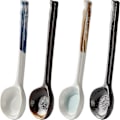 Miniatyrbillede 4 af 5: 4 stk Japanske Ramen Suppe Skeer Keramik Asiatiske Suppe Skeer Retro Koreansk Stil Spiseske (stil 1)