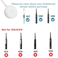 Miniatyrbillede 2 af 5: Oplader til Oral B IO Serie 9/8/7 Erstatning 3768 Magnetisk Elektrisk Tandbørste Oplader Base Adapter