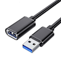 Pikkukuva 2 / 3: 3M USB 2.0 Musta Jatkojohto Uros-Naaras USB-Laajennuskaapeli
