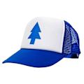 Pikkukuva 1 / 2: Dipper Gravity Falls Kaareva Lippa Sininen Mänty Trucker Hat Baseball Cap