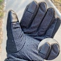 Miniatyrbild 5 av 5: Handskar i svinläder för män, vinterridning, pekskärm, varma, vindtäta, plyschfodrade, tjocka bomullshandskar, utomhuscykling, motorcykelhandskar