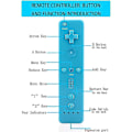 Miniatyrbillede 3 af 5: 2 stk. Klassiske trådløse controllere, der er kompatible med Wii og Wii U, spilcontroller med silikoneetui og håndledsrem (pink og blå)