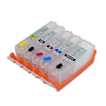 Miniatyrbilde 2 av 5: Pgi 580 581 Fyllbar blekkpatron med permanent chip Kompatibel med Canon Pixma Ts705 Tr7550 Tr8550 Ts6150 Ts8150 Ts9150 Ts9155 skriver -ae