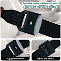 Miniatyrbilde 4 av 5: For Skoda Stropper Kompatibel med Generell Isofix Babysete Bilfeste Stropper med Latch Interface 1Pakk (svart)