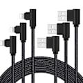 Miniatyrbillede 1 af 5: Iphone opladningskabel transmissionsledning 90 grader hurtig opladning