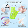 Miniatyrbild 4 av 4: Nageltipsklämma för snabb nagelbyggnad Förlängning UV LED Generator Klämma Finger DIY Nagelkonst Nagelkonstverktyg