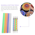 Miniatyrbillede 3 af 5: Mandala Dotting Værktøjs Sæt til Maling af Sten, Maling af Sten Dot Kit, Akryl Pinde, Punktbor Værktøj