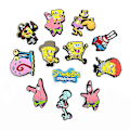 Miniatyrbillede 3 af 5: 12 stk. Tegnefilm Spongebob Sko Charms Dekoration Til DIY Croc Clog Sandaler Tilbehør