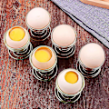 Miniatyrbilde 5 av 5: Eggkoppsett med 4, Eggkopper, Eggkoppholder i rustfritt stål