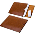 Miniatyrbild 1 av 5: Macbook Air Sleeve PU-läder Skyddande Fodral för Macbook Air & Macbook Pro 13 tum (kaffe)