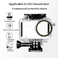 Pikkukuva 2 / 5: DJI Osmo Action 4 3 Action -kameralle vedenpitävä pudotussuoja 50m sukelluskotelo