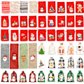 Miniatyrbilde 4 av 4: Julekalender Jutegavepose Julebåndpose Bomullslin Julebåndpose Godteri Gave - Stil 3