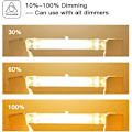 Miniatyrbilde 5 av 5: Sett med 5 R7s halogenlamper 78mm 80w 230v, R7s halogenstav 78mm, R7s halogenlampe Dimbar halogenlampe