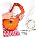 Miniatyrbillede 4 af 5: Et sæt med 16 Lyre Harp Strenge - Metalstrenge til udskiftning af Lyre Harp