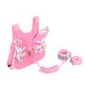 Miniatyrbillede 2 af 5: in 1 Toddler Anti-Lost Håndledsrem Sikkerhedssele Pink Butterfly