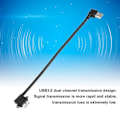 Miniatyrbilde 5 av 5: 10 tommers USB 3.0 Dobbel Albuekabel - Høyre 90 Graders Albue til Micro USB 3.0 Hann Data Wire