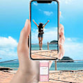 Miniatyrbillede 4 af 5: Flashdrev til Iphone 128gb, 4-i-1 Usb C-formet Hukommelseskort, Fotostick Ekstern Lagring Thumb Drive til Iphone Ipad Android Computer