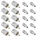 Pikkukuva 1 / 5: 10 kpl UHF/-259 juotosliitinpistoke supistimella Rg8x, Rg8, Rg59, Lmr-400, -213 koaksiaalikaapelille