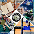 Miniatyrbild 5 av 5: 10-pack Mini Hygrometer Termometer Mätare Digital LCD Monitor för Växthus Barnrum Reptil Inkubator