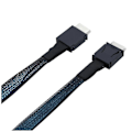 Miniatyrbilde 1 av 5: PCIe OCuLink SFF-8611 4i til Mini SAS SFF-8611 4i Server Super Speed Kabel Datautvidelseskabel Dataoverføringslinje 1m