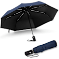 Miniatyrbillede 1 af 5: Parasol Foldbar Parasol Stormsikker Op til 140 Km/t, Vindtæt Storm Foldbar Parasol, Automatisk Åbning