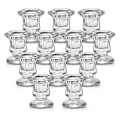 Miniatyrbillede 1 af 5: Lysestager Bulk, Glas Lysestager Sæt Klar, 12 Stk Krystal Kegle Lysestager til W