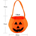 Pikkukuva 2 / 5: Halloween-kurpitsakassit lapsille Halloween-karkkipusseja 2 kpl Kangaskarkkipusseja Halloweeniin