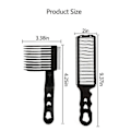 Miniatyrbillede 2 af 5: Barber Fade Kamme Hårklippning Kam Buet kam