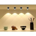 Miniatyrbillede 5 af 5: Mini LED Downlight 1w Forsænket Loftspot Med Driver 100-265v AC 10 stk. [Energiklasse A+] (sort, Varmt Lys)
