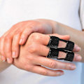 Miniatyrbillede 2 af 3: 5 stk. Fingerskinner til Triggerfinger Fingerfikseringsstropper Tommelfingerskinner Fingerstøttebøjler