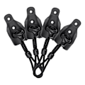 Miniatyrbillede 3 af 5: Reservedele Rullegardin Hardware Bungee Kit og Endekaps Skygge Fastgørelser til Udendørs Rullegardin Solskærm 4Pak
