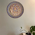 Miniatyrbild 2 av 4: Lotusblomma Mandala - Väggkonst, Lotusblomma Mandala Metallväggdekoration För Sovrumsinredning Bohemisk Väggkonst (a) 30 X 30 Cm