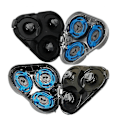 Pikkukuva 5 / 5: Philips Partakoneen terät S5000 S5370 S5571 S5420 S5140 S5078 - musta