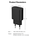 Miniatyrbillede 2 af 3: Hurtiglader til iPhone 15 og iPhone 16 25W med USB-C kabel