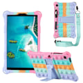Miniatyrbillede 5 af 5: Tablet Etui Tab A7 Lite 8,7 Tommer 2021 T220 T225 Silikon Etui Tablet Stativ med Pen og Rem (A)