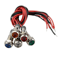Miniatyrbillede 4 af 4: 5x Bil Båd 12v-24v 6mm LED Indikator Lys Instrumentpanel Advarselslampe Hfmqv