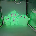 Miniatyrbild 4 av 5: Lankybox Glow In The Dark Plysch Foxy Boxy Ghosty Lanky Box Avtagbar Mjuk Leksak Barnpresent Vändbar Docka Flicksängspudde