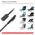 Miniatyrbild 4 av 5: Laddningskabel från Surface Connect till USB-C kompatibel med Surface Pro7 Go2 Pro6 5/4/3 Laptop1/2/3 & Su