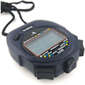 Miniatyrbild 3 av 5: Professionell digital sporttimer, 2 rader 10 minne, nedräkning, larm, batteri + sladd, Pc2810
