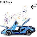 Pikkukuva 4 / 5: Leikkiautot Lambo Sian Fkp3 Metallimalliauto Valoilla Ja Äänellä Vetoauto Leikkiauto Pojille 3+ Vuotta (sininen)