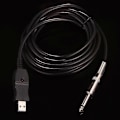 Miniatyrbild 4 av 4: Gitarr till PC USB inspelningskabel Adaptor Konverterare Anslutning Interface 6,5 mm